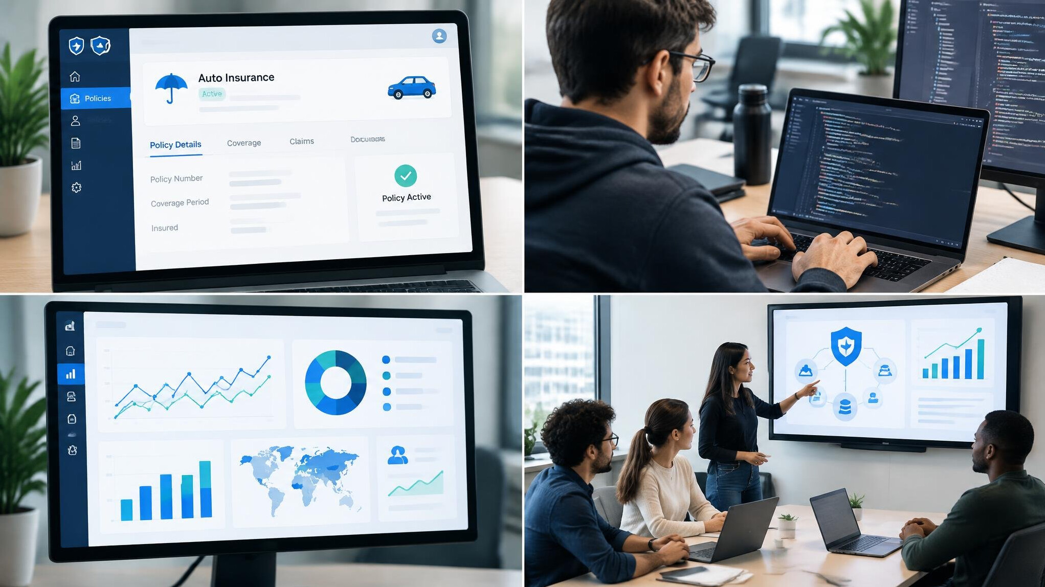 insurance software interface