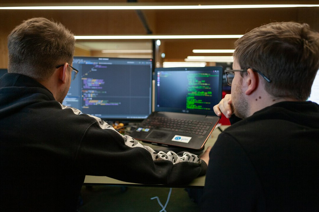 developers coding together
