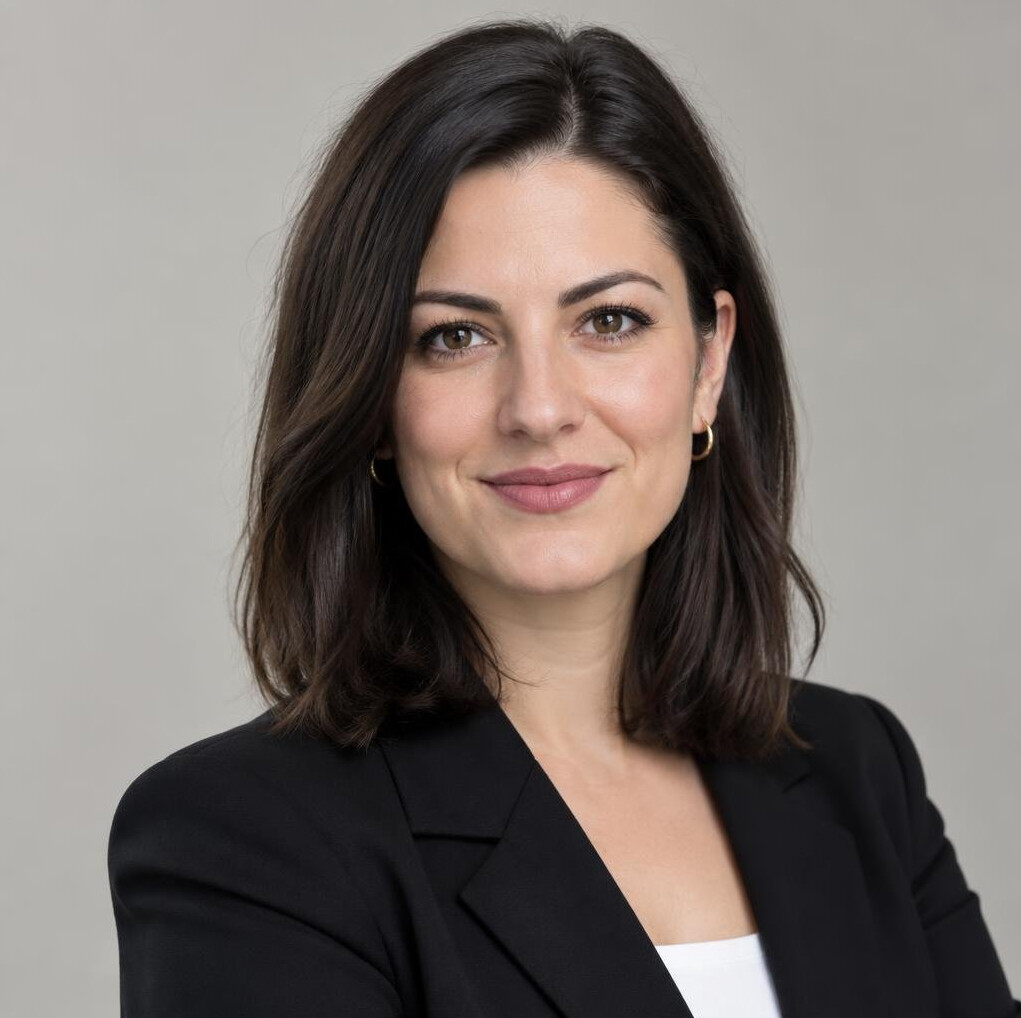 Studijski portret hrvatske žene tamne kose u sakou